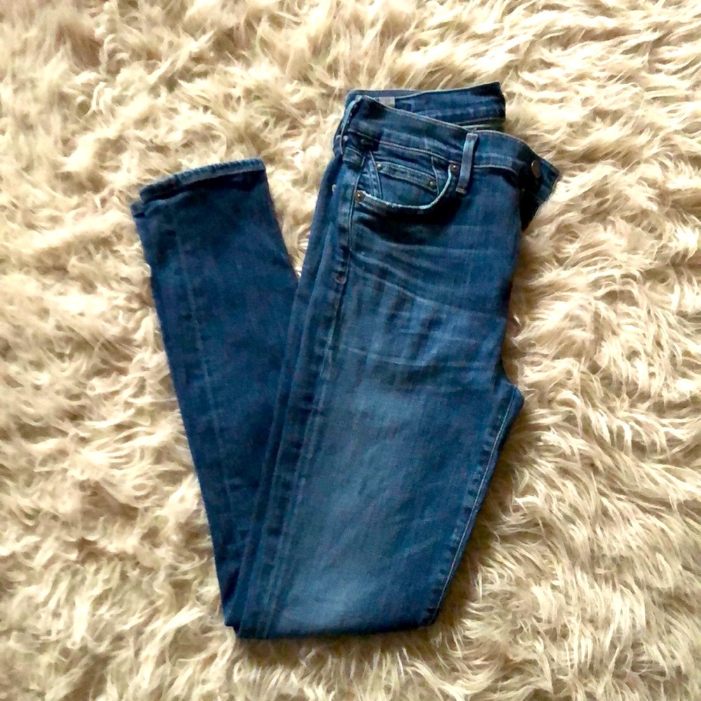 Citizens of Humanity High Rise Skinny Blue Jeans Size 27